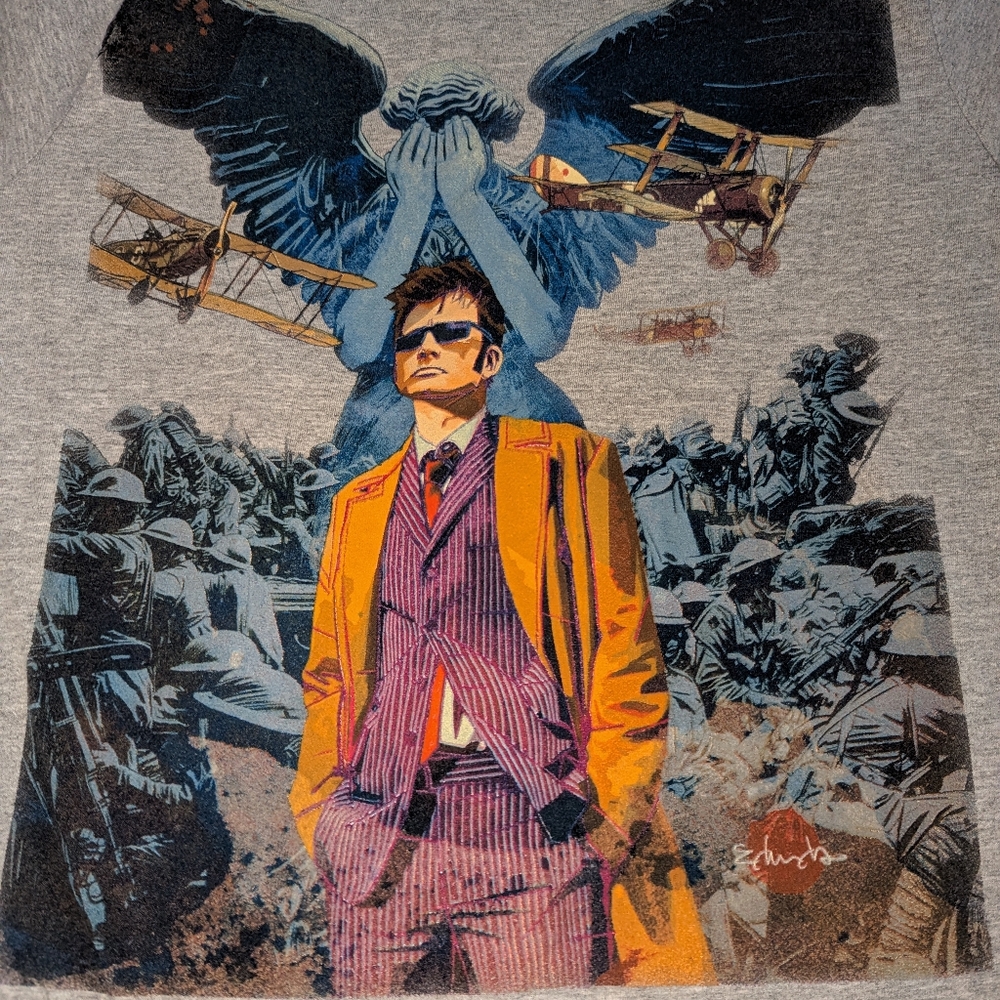Doctor Who Men's Small‎ Gray Graphic T-Shirt - Picture 2 of 4
